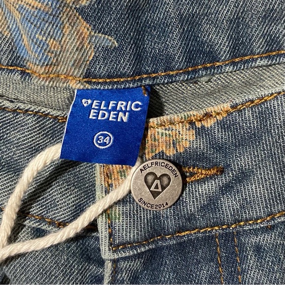 Aelfric Eden Flower Super Baggy Wide Leg Jeans | Size 34 (US 14) - Picture 8 of 16